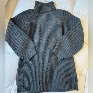 Turtleneck grey oversized sweater